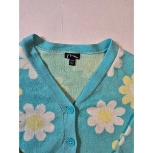 Art‎ Class Floral Cardigan Sweater Knit Button Up Size Large Girls